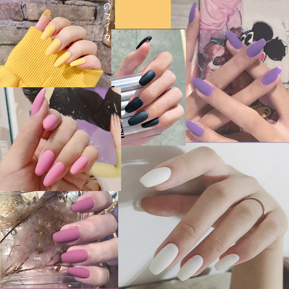 Fake Nails Wear Nails Autumn And Winter Frosted Personality Waterproof Ballet Nails Fake Nails Wear Nails Autumn And Winter Frosted Personality Waterproof Ballet Nails